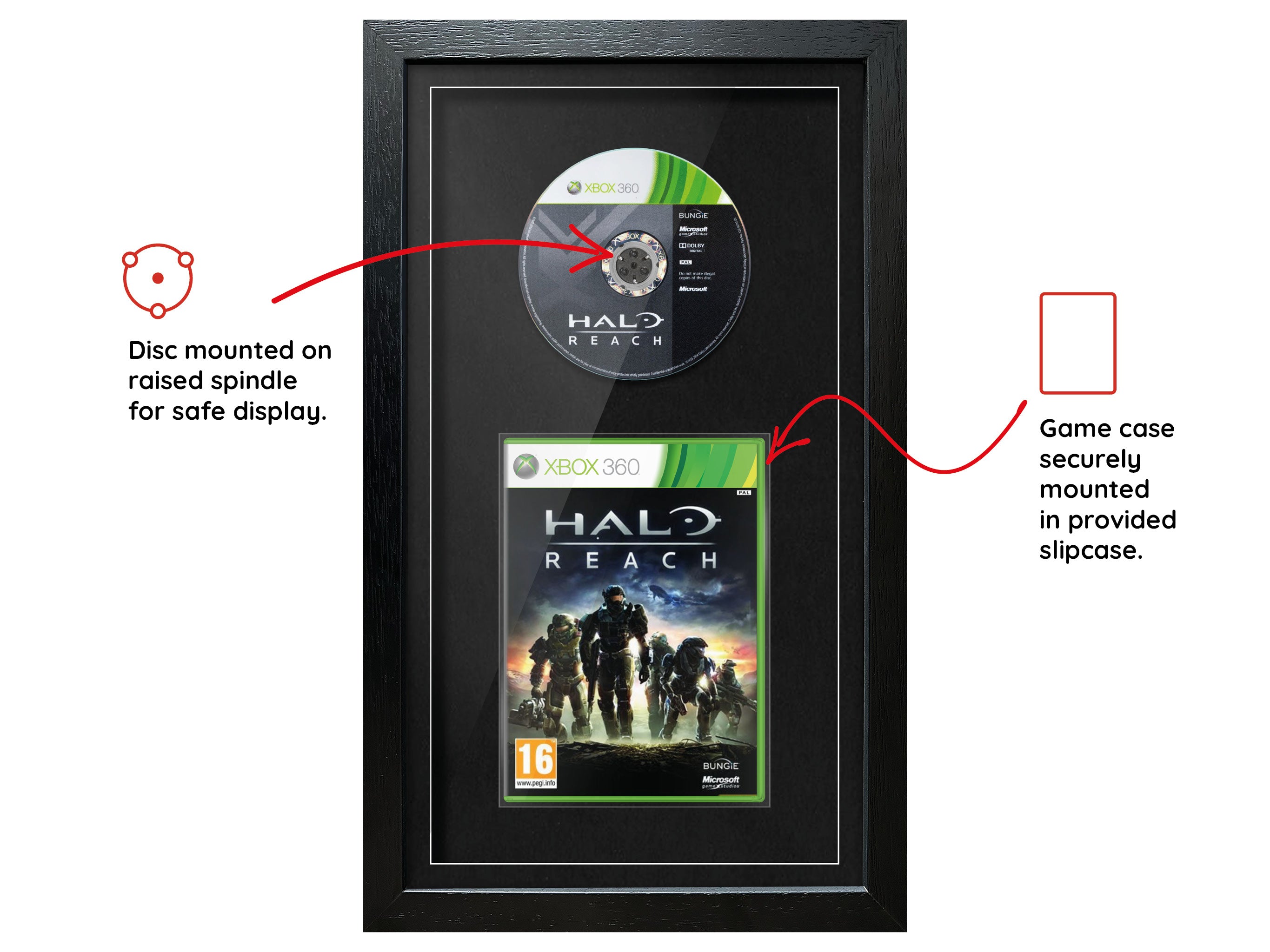 Halo: Reach (Xbox 360) Exhibition Range Framed Game - Frame-A-Game