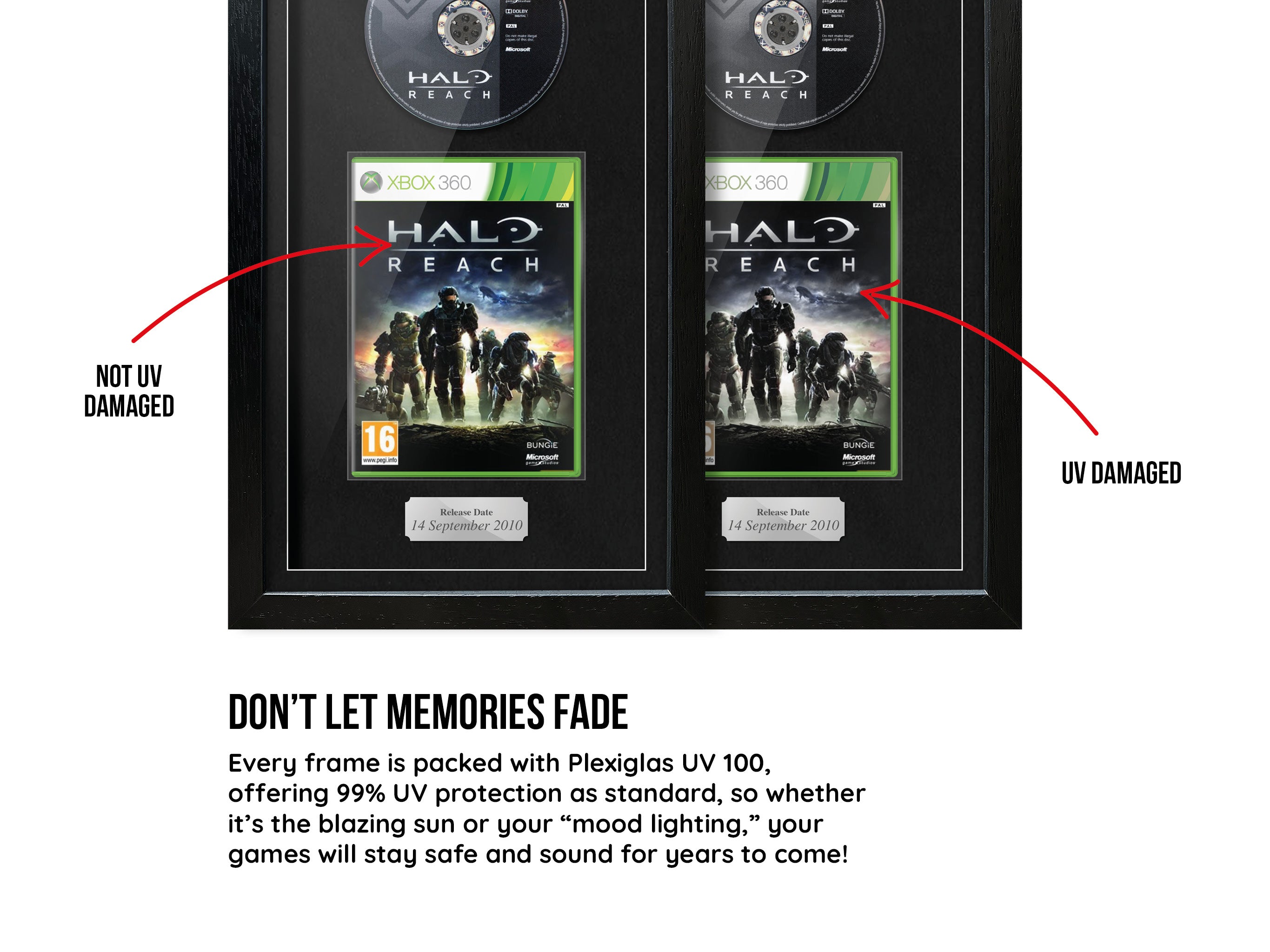 Halo: Reach (Xbox 360) Exhibition Range Framed Game - Frame-A-Game