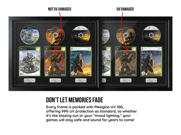 The Halo Trilogy (Xbox) Exhibition Range Framed Games - Frame-A-Game