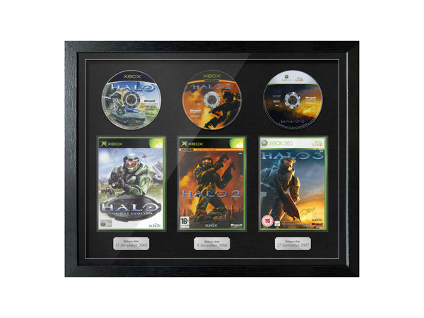 The Halo Trilogy (Xbox) Exhibition Range Framed Games - Frame-A-Game