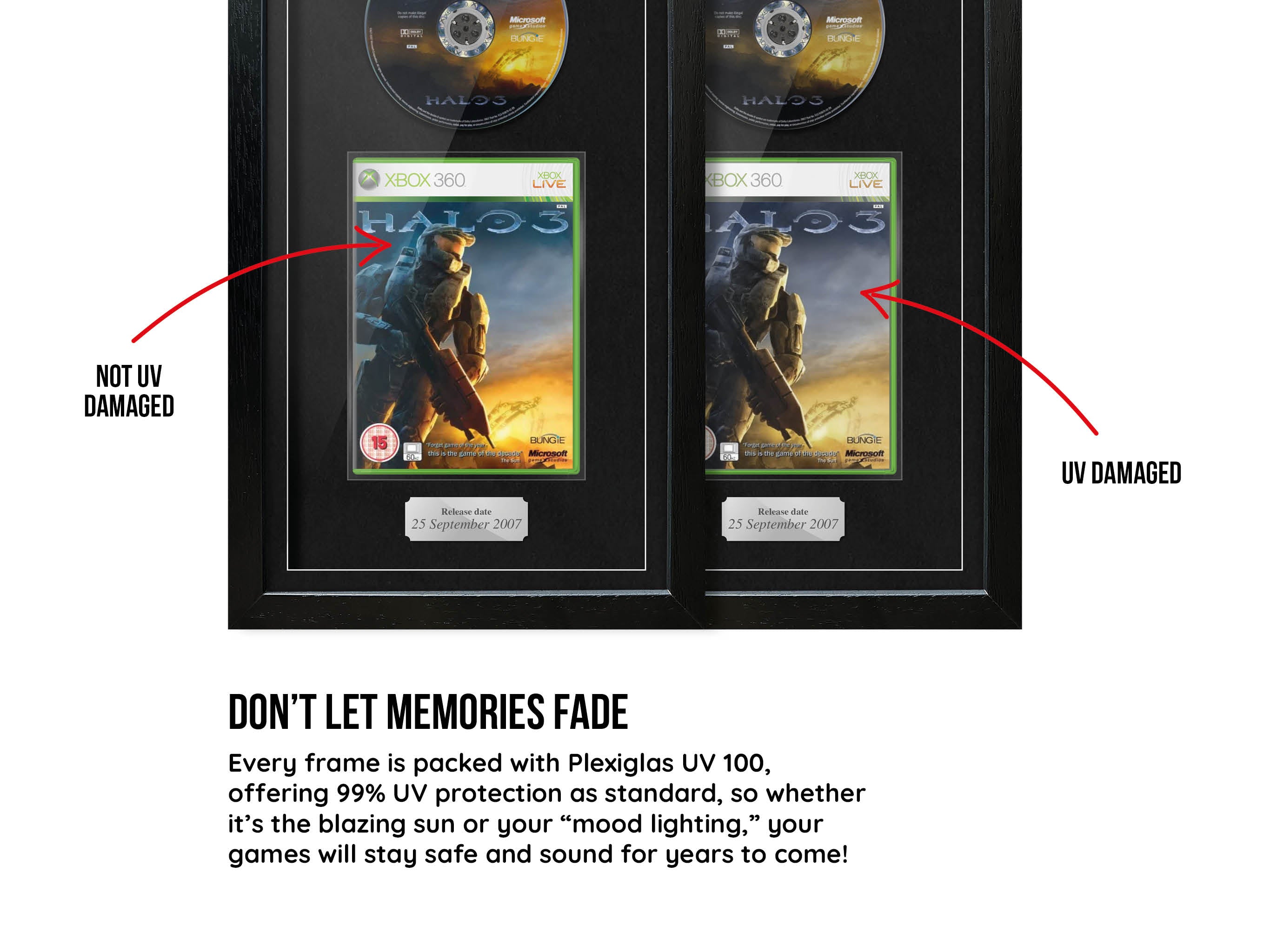 The Halo Trilogy (Xbox) Framed Games - Frame-A-Game