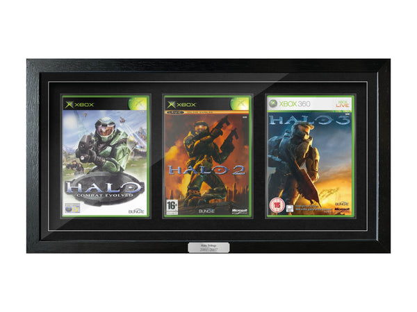 The Halo Trilogy (Xbox) Exhibition Range Framed Games - Frame-A-Game