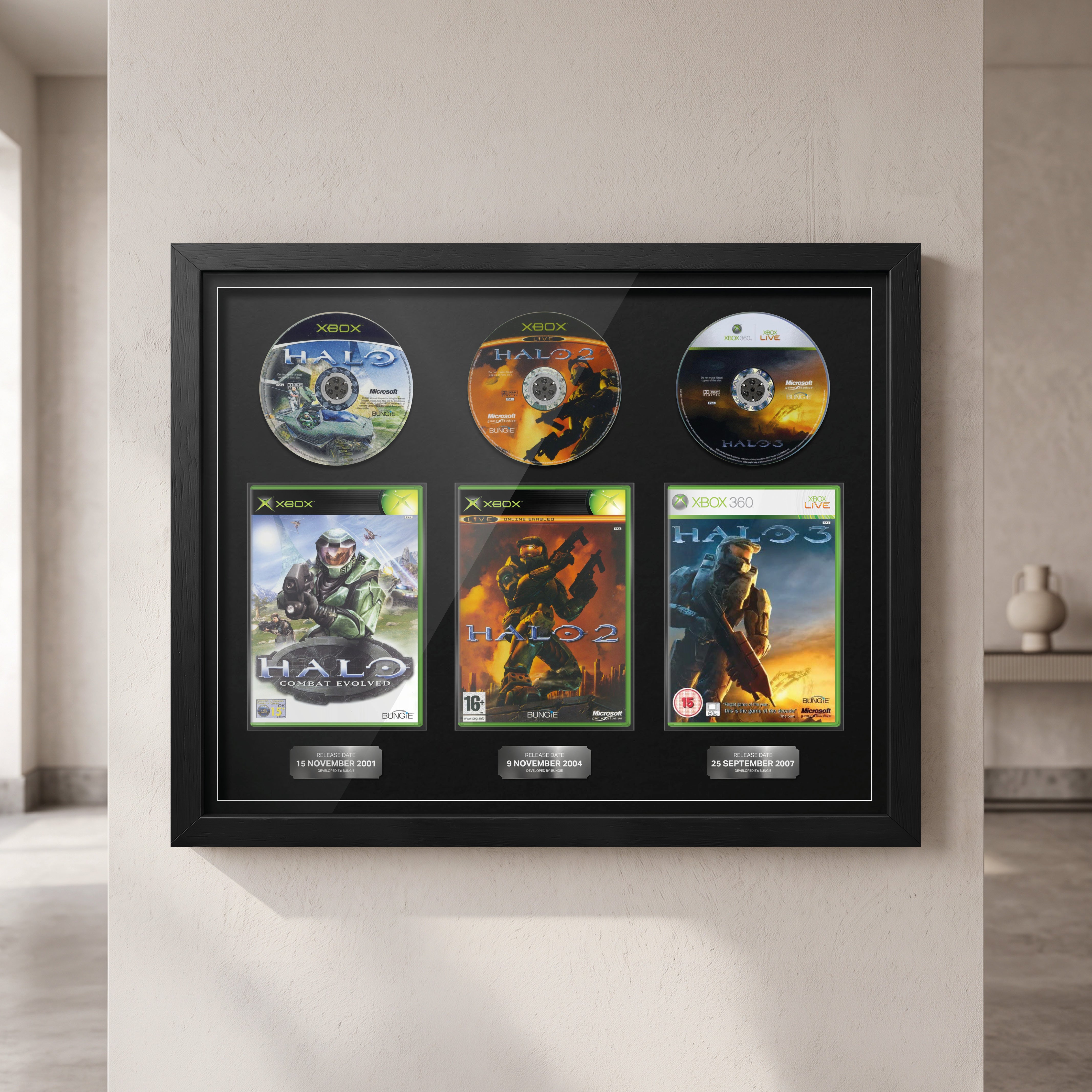 La trilogie Halo (Xbox) - Jeux encadrés de la gamme Exhibition 
