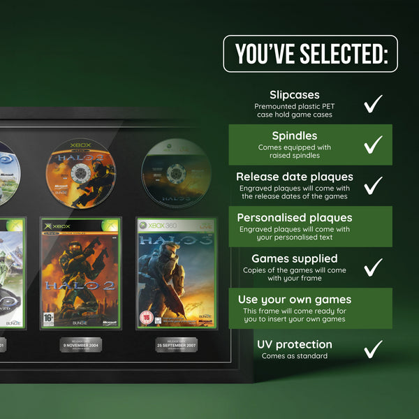 La trilogie Halo (Xbox) - Jeux encadrés de la gamme Exhibition 