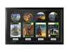 The Halo Trilogy + Reach (Xbox) Quadrilogy Exhibition Range Framed Games - Frame-A-Game