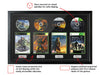The Halo Trilogy + Reach (Xbox) Quadrilogy Exhibition Range Framed Games - Frame-A-Game