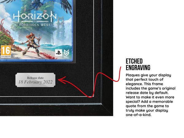 Horizon: Forbidden West (PS5) Exhibition Range Framed Game - Frame-A-Game