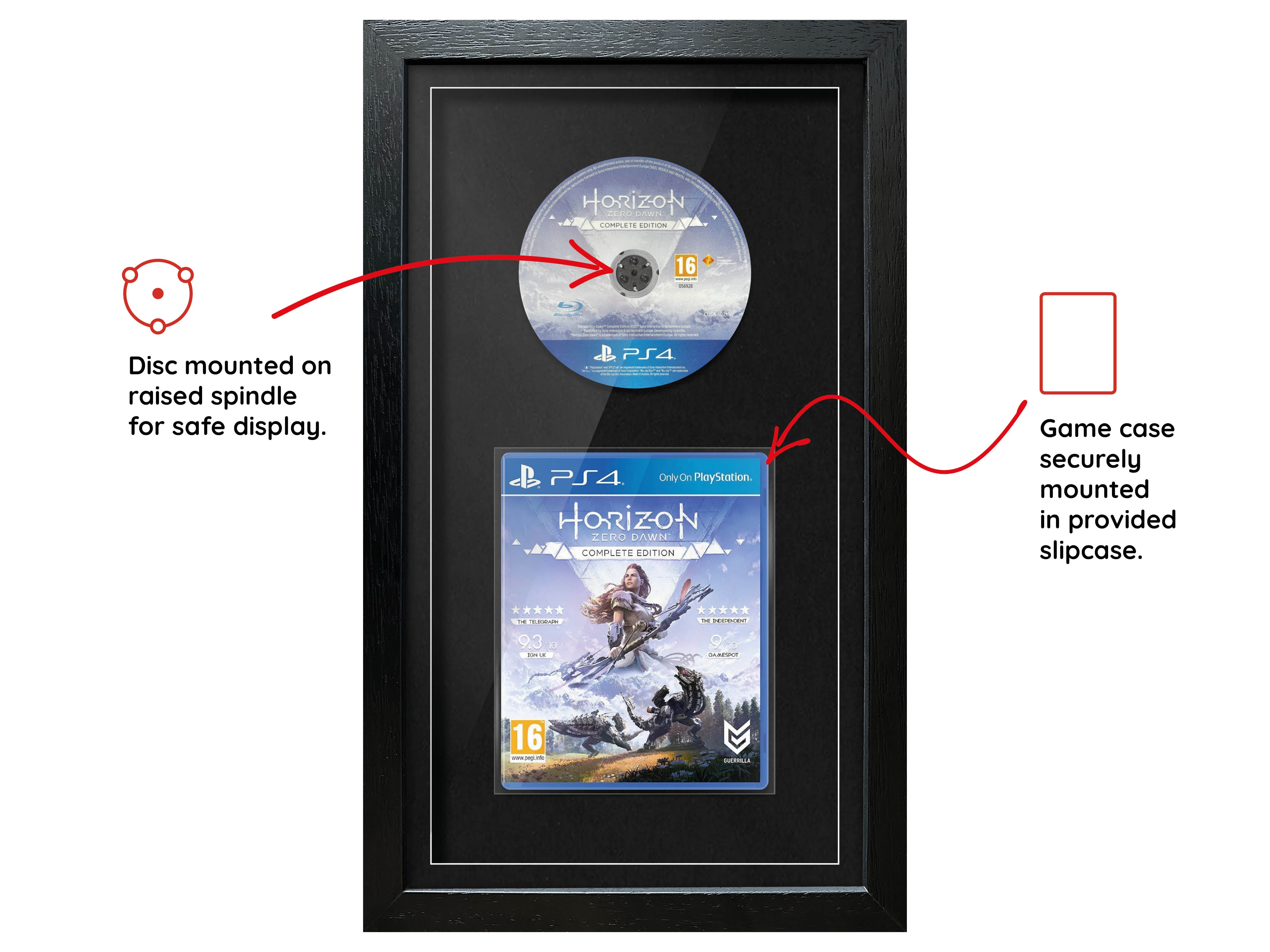 Horizon: Zero Dawn Complete Edition (PS4) Exhibition Range Framed Game - Frame-A-Game