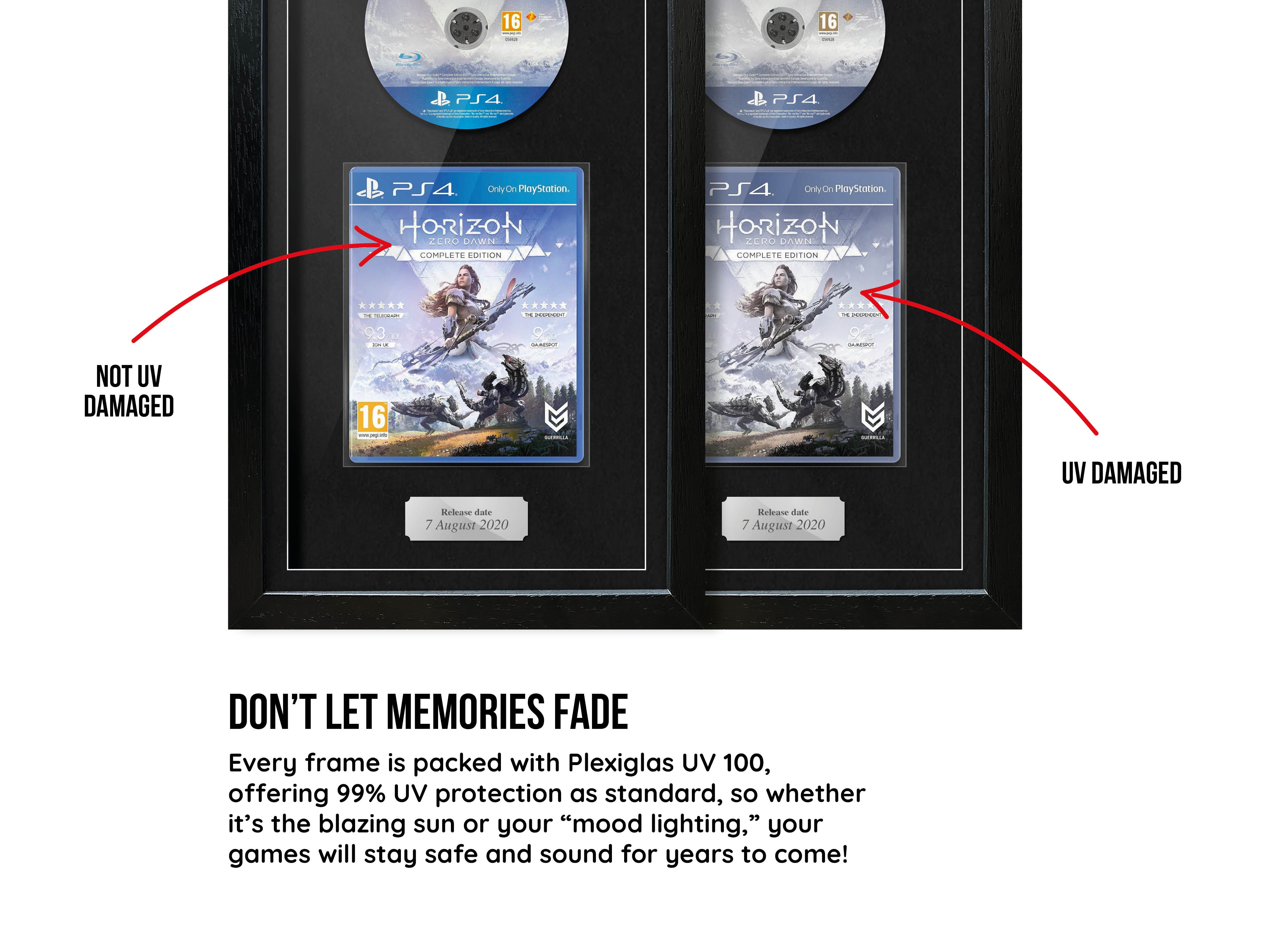 Horizon: Zero Dawn Complete Edition (PS4) Exhibition Range Framed Game - Frame-A-Game