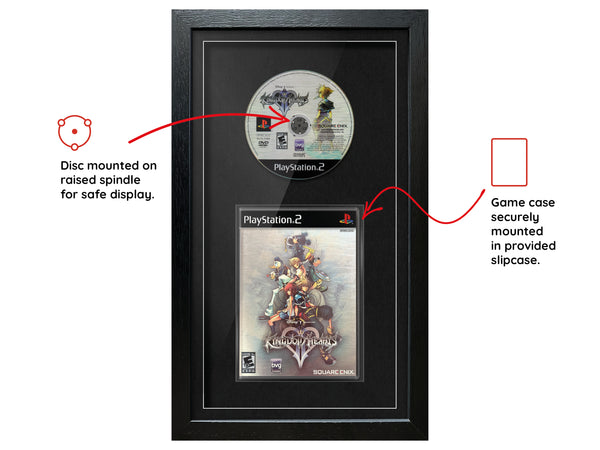 Kingdom Hearts 2 NTSC Version (PS2) Exhibition Range Framed Game - Frame-A-Game