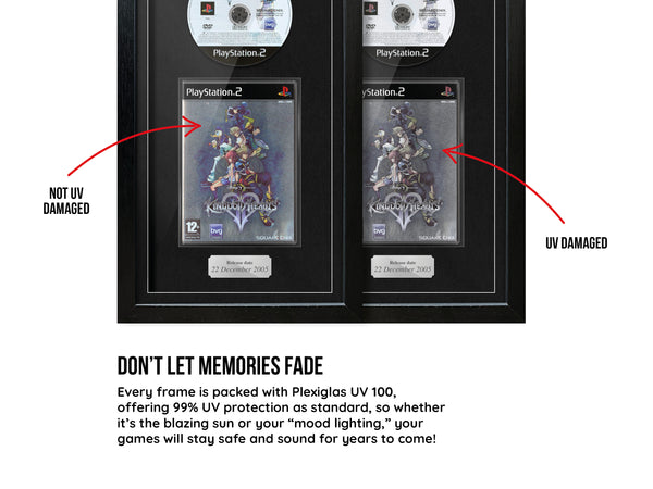 Kingdom Hearts 2 (PS2) Exhibition Range Framed Game - Frame-A-Game