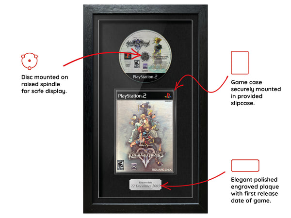 Kingdom Hearts 2 NTSC Version (PS2) Exhibition Range Framed Game - Frame-A-Game