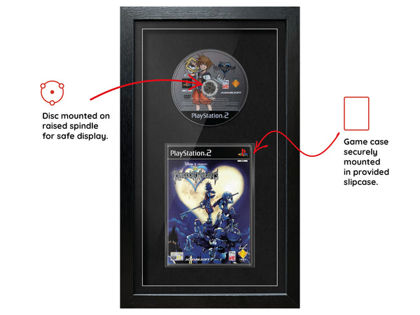 Kingdom Hearts (PS2) Exhibition Range Framed Game - Frame-A-Game
