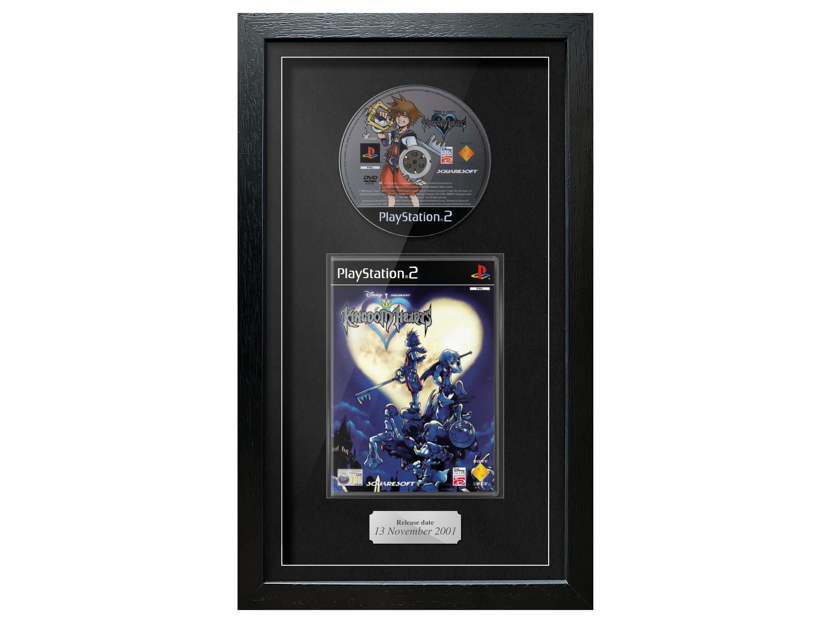 Kingdom Hearts (PS2) Exhibition Range Framed Game - Frame-A-Game