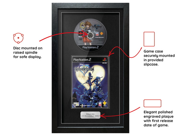 Kingdom Hearts (PS2) Exhibition Range Framed Game - Frame-A-Game