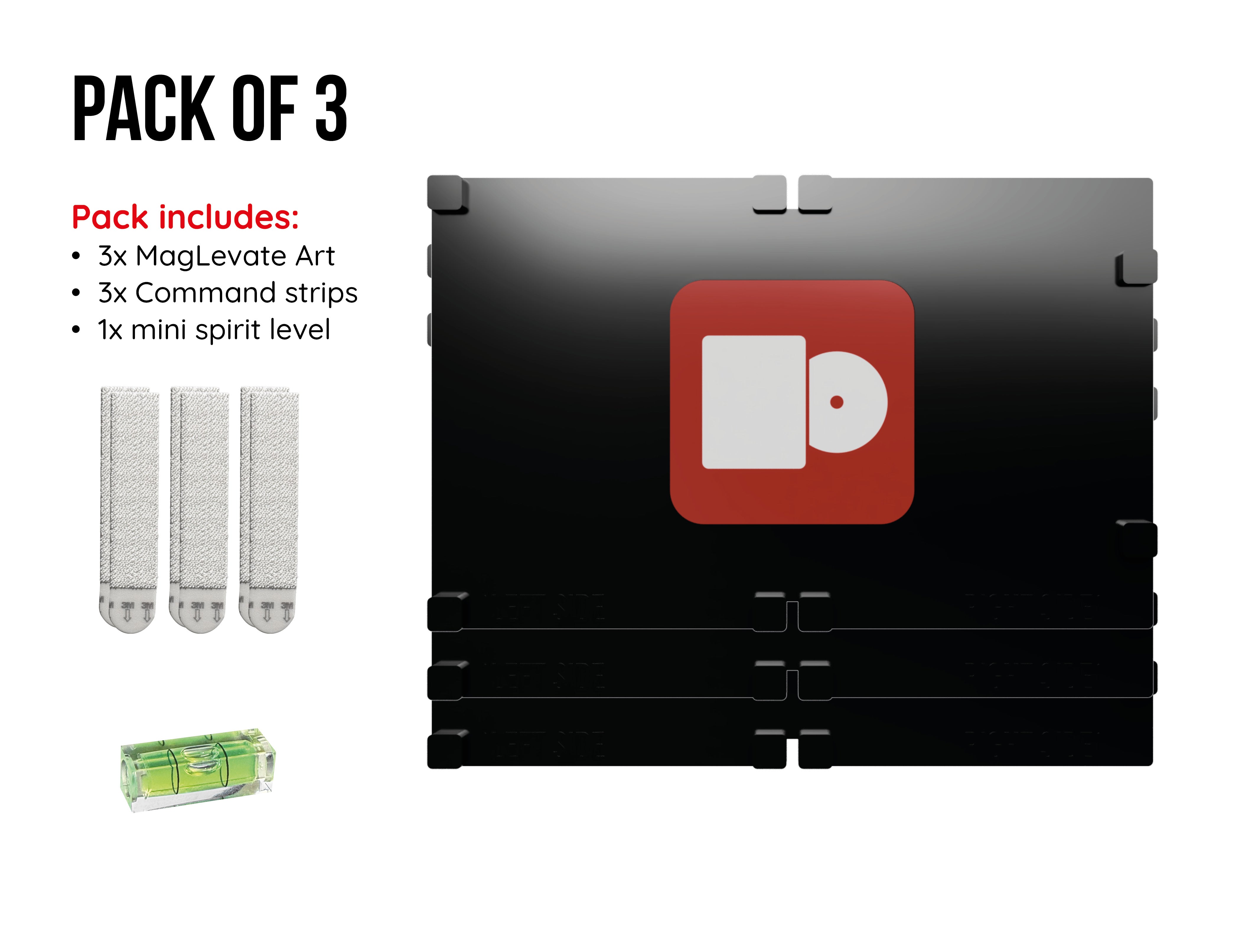 MagLevate® Art - Support mural Steelbook ouvert