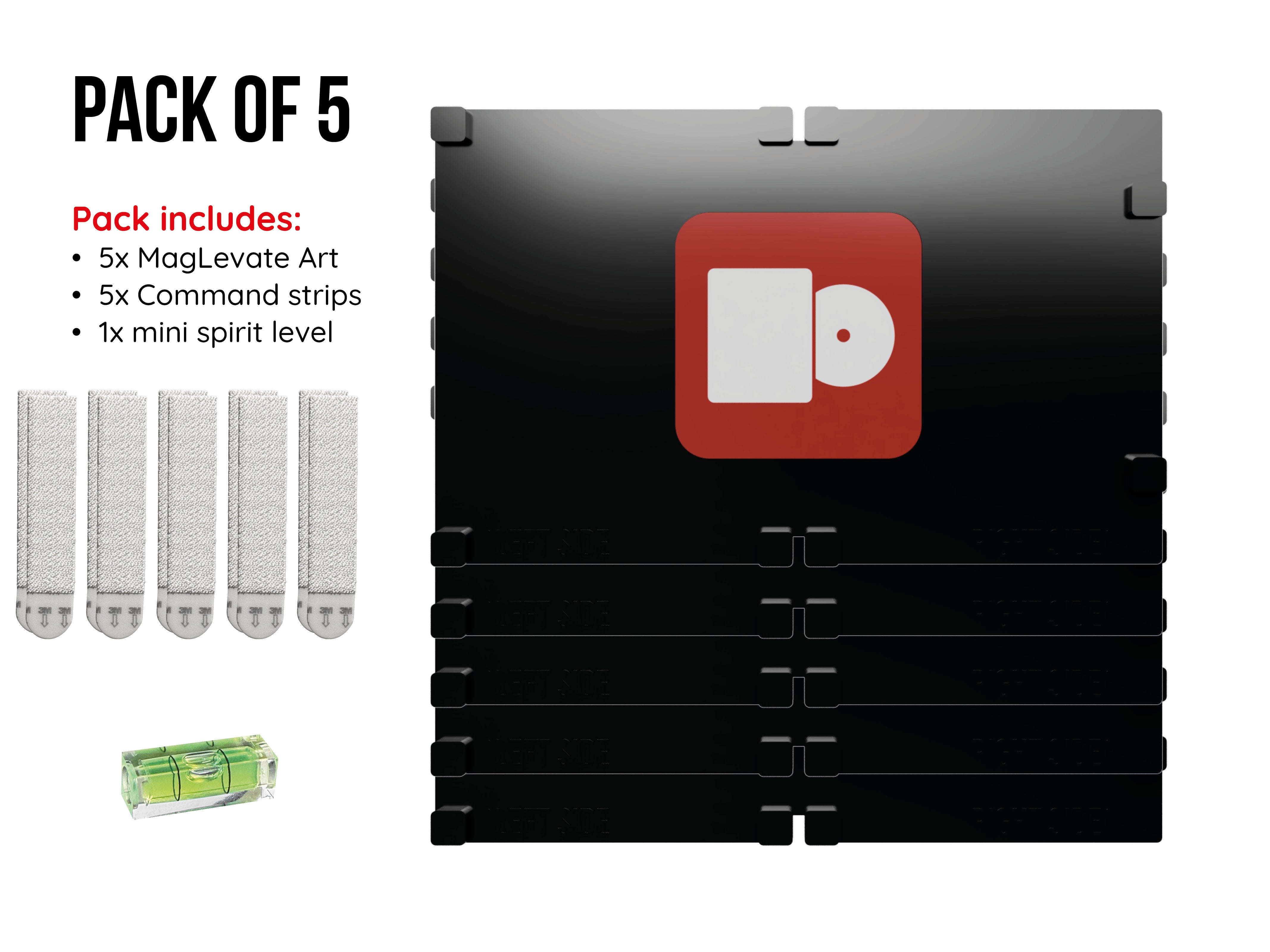 MagLevate® Art - Support mural Steelbook ouvert