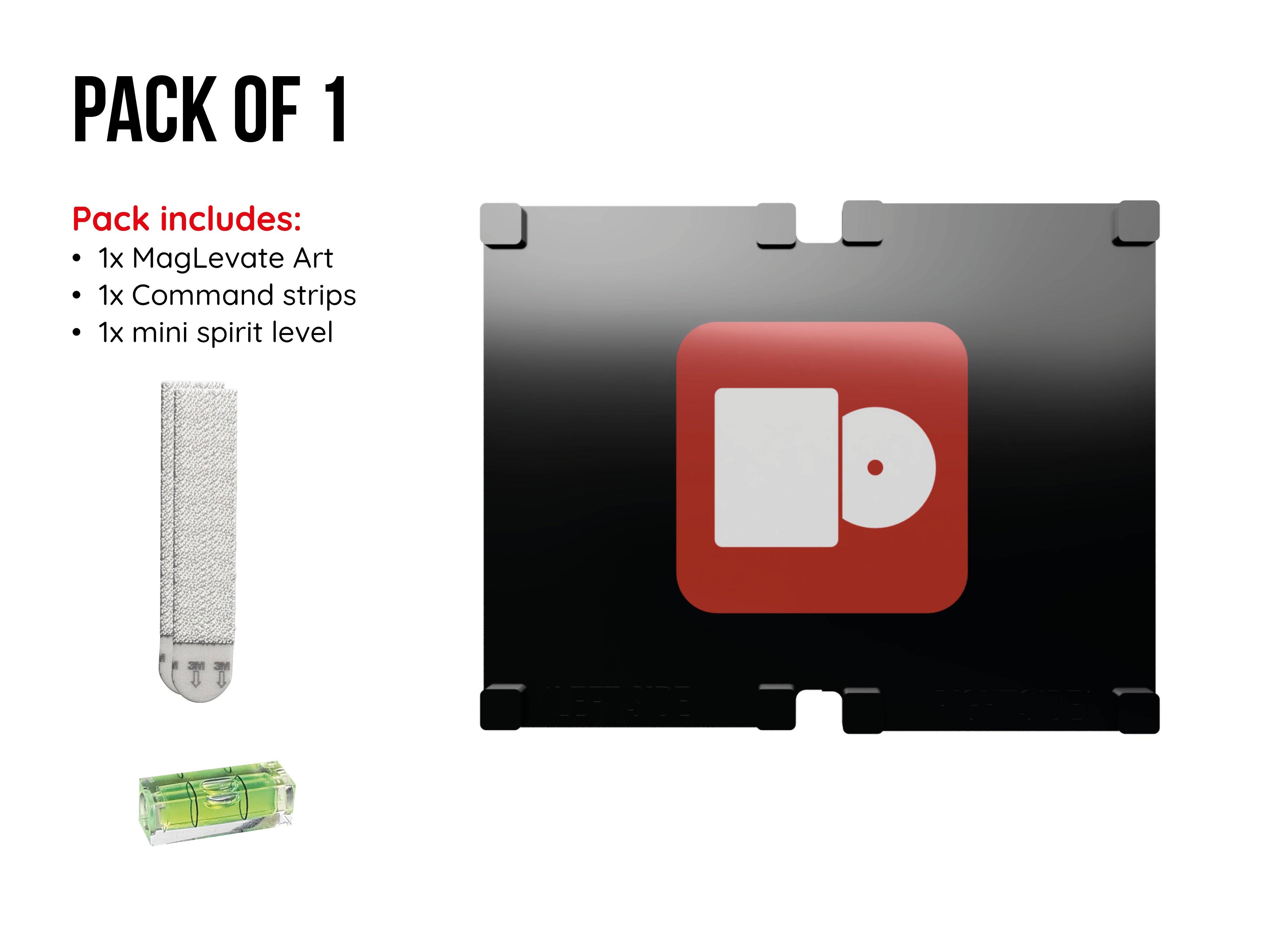 MagLevate® Art - Support mural Steelbook ouvert