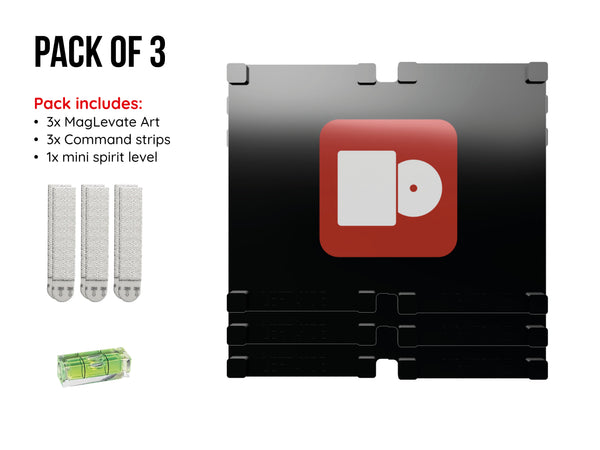 MagLevate® Art - Support mural Steelbook ouvert