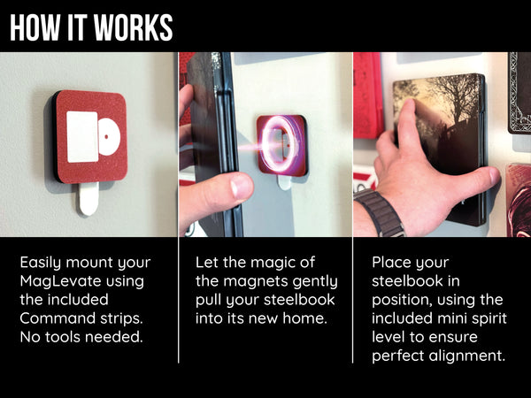 MagLevate® - Steelbook Wall Mount - Frame-A-Game