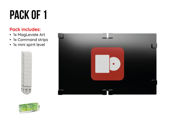 MagLevate® Art - Support mural Steelbook ouvert