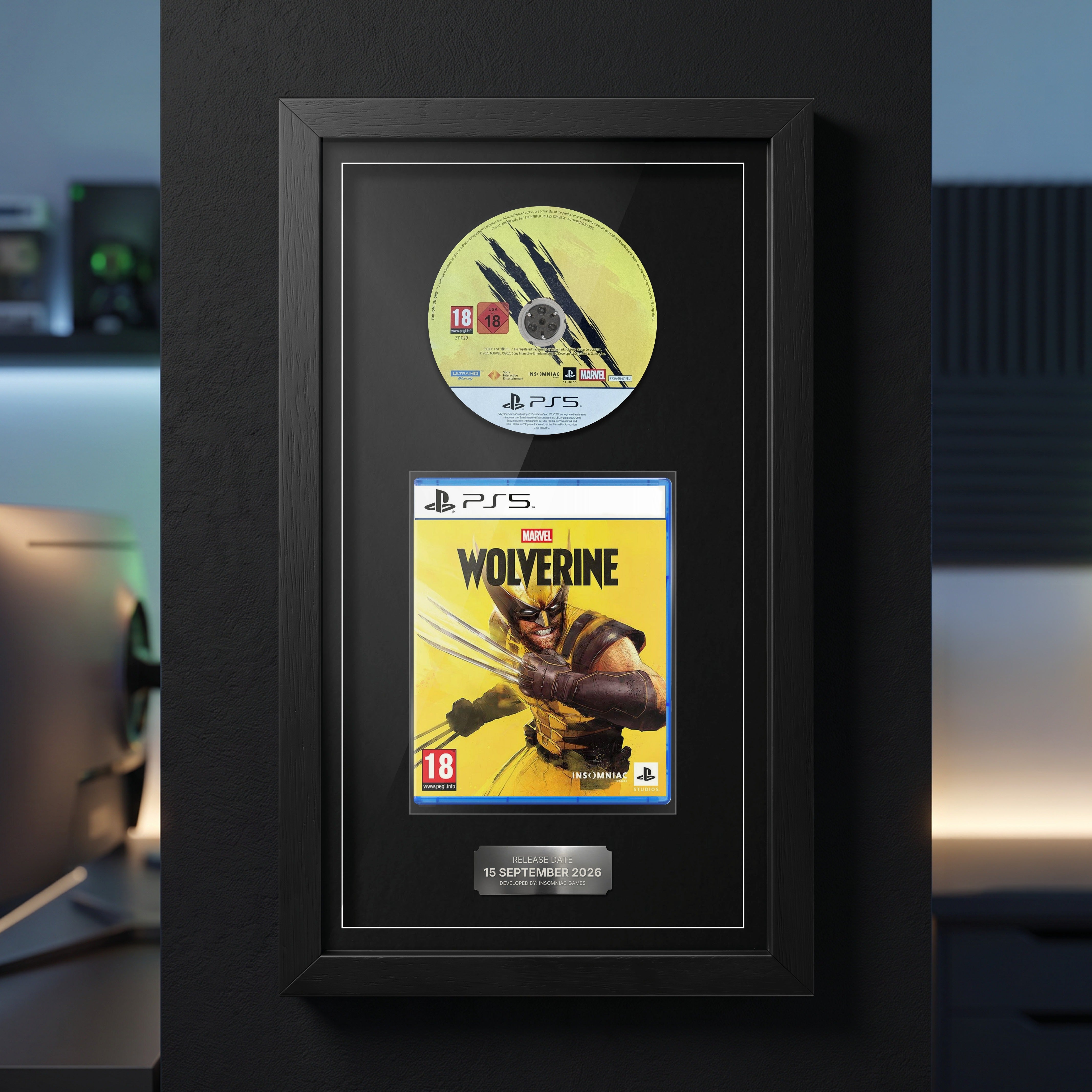 Marvel's Wolverine PS5 Exhibition Range frame on display
