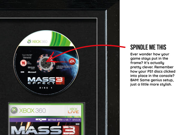 The Mass Effect Trilogy (Xbox 360) Exhibition Range Framed Games - Frame-A-Game