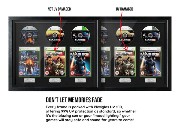 The Mass Effect Trilogy (Xbox 360) Exhibition Range Framed Games - Frame-A-Game