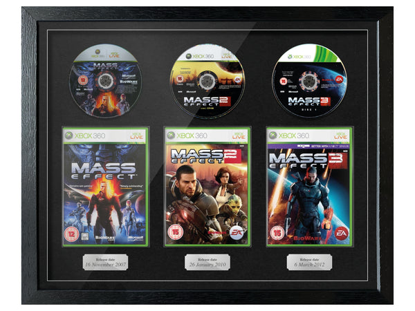 The Mass Effect Trilogy (Xbox 360) Exhibition Range Framed Games - Frame-A-Game