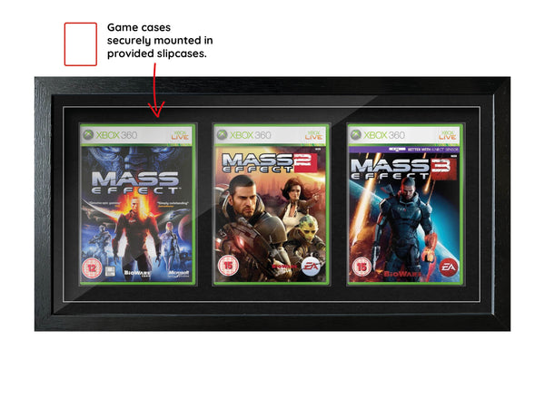 The Mass Effect Trilogy (Xbox 360) Exhibition Range Framed Games - Frame-A-Game