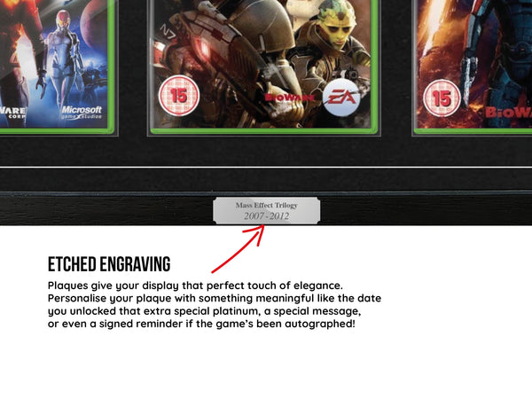 The Mass Effect Trilogy (Xbox 360) Exhibition Range Framed Games - Frame-A-Game
