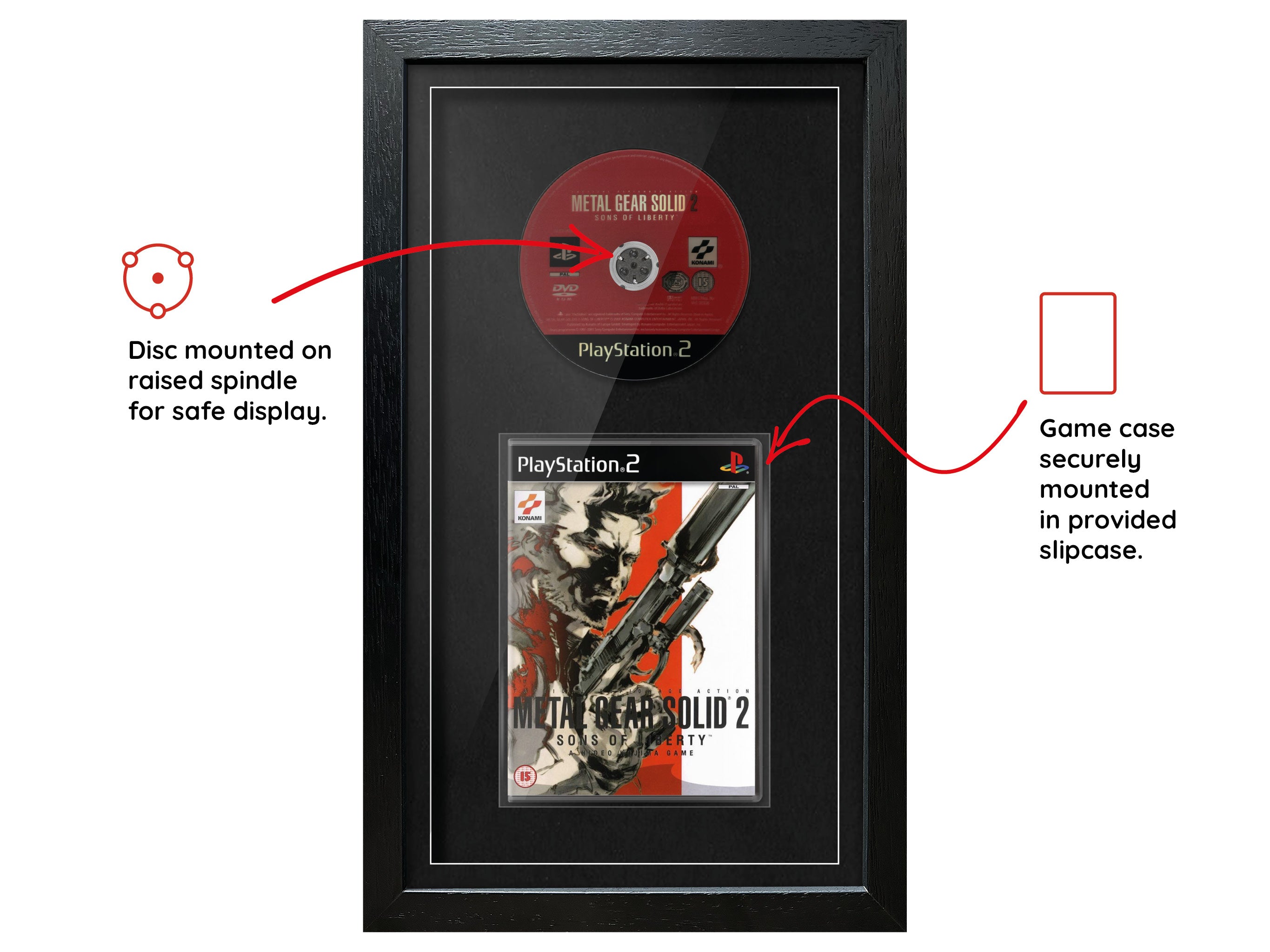 Metal Gear Solid 2: Sons of Liberty (PS2) Exhibition Range Framed Game - Frame-A-Game