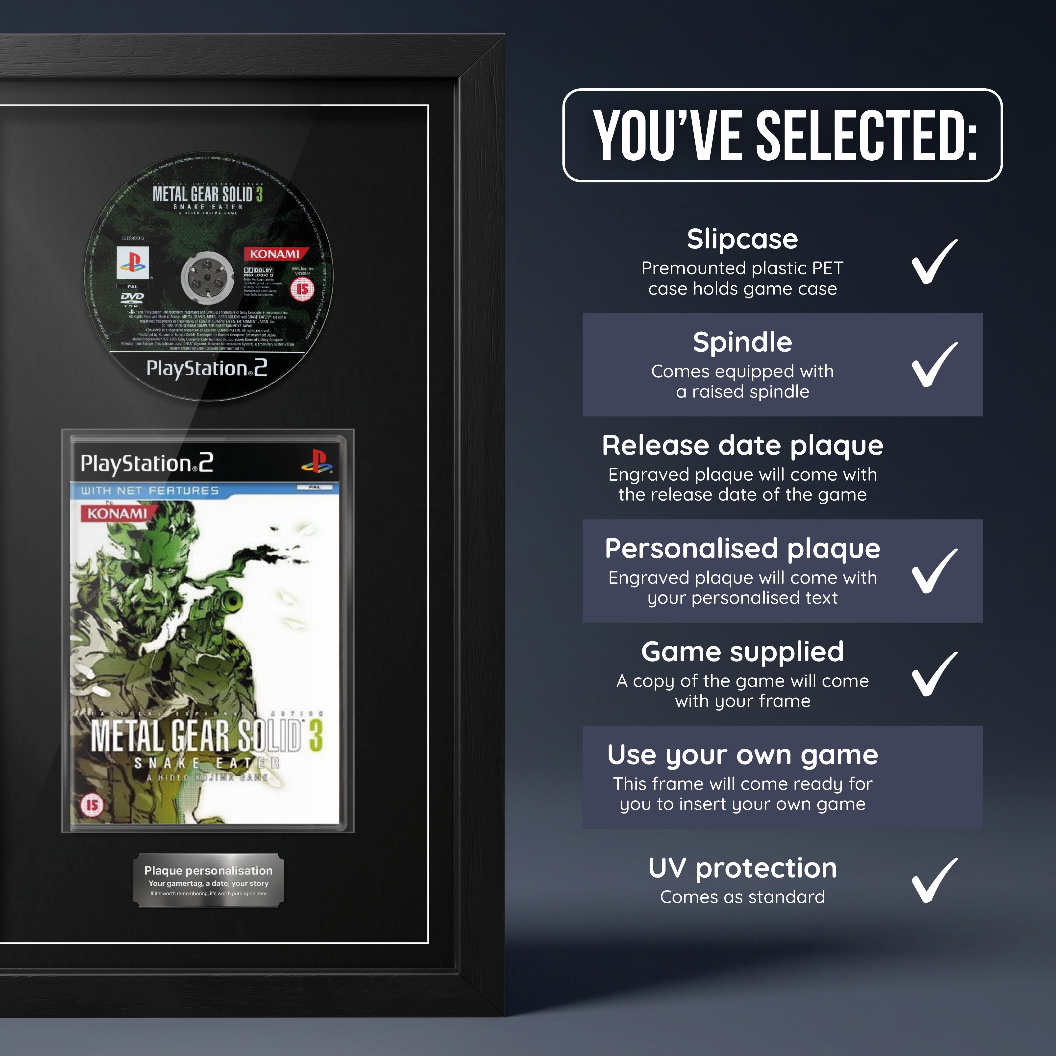 Metal Gear Solid 3 : Snake Eater (PS2) Jeu encadré de la gamme Exhibition Range