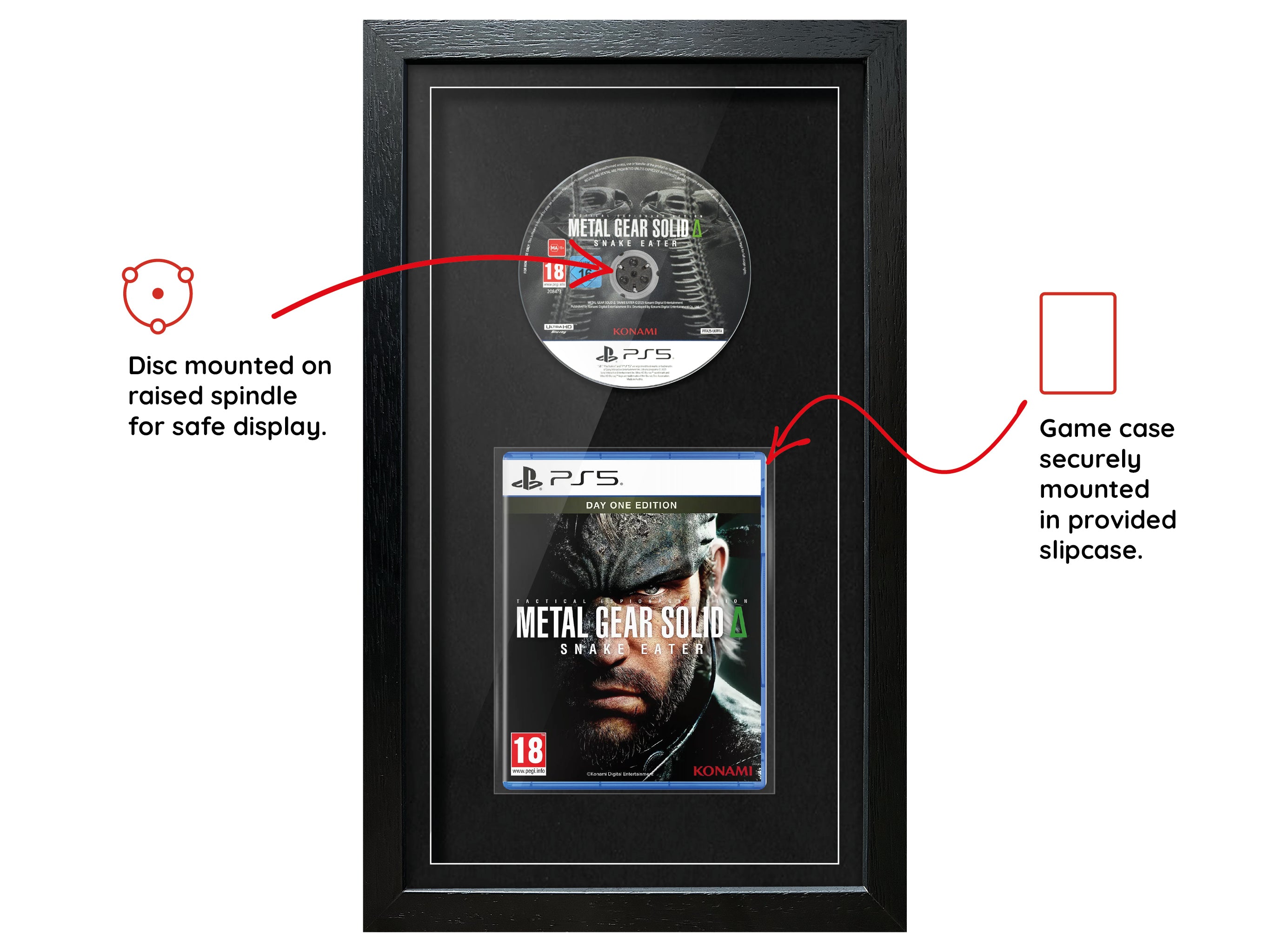 Metal Gear Solid Δ: Snake Eater (PS5) Exhibition Range Framed Game - Frame-A-Game