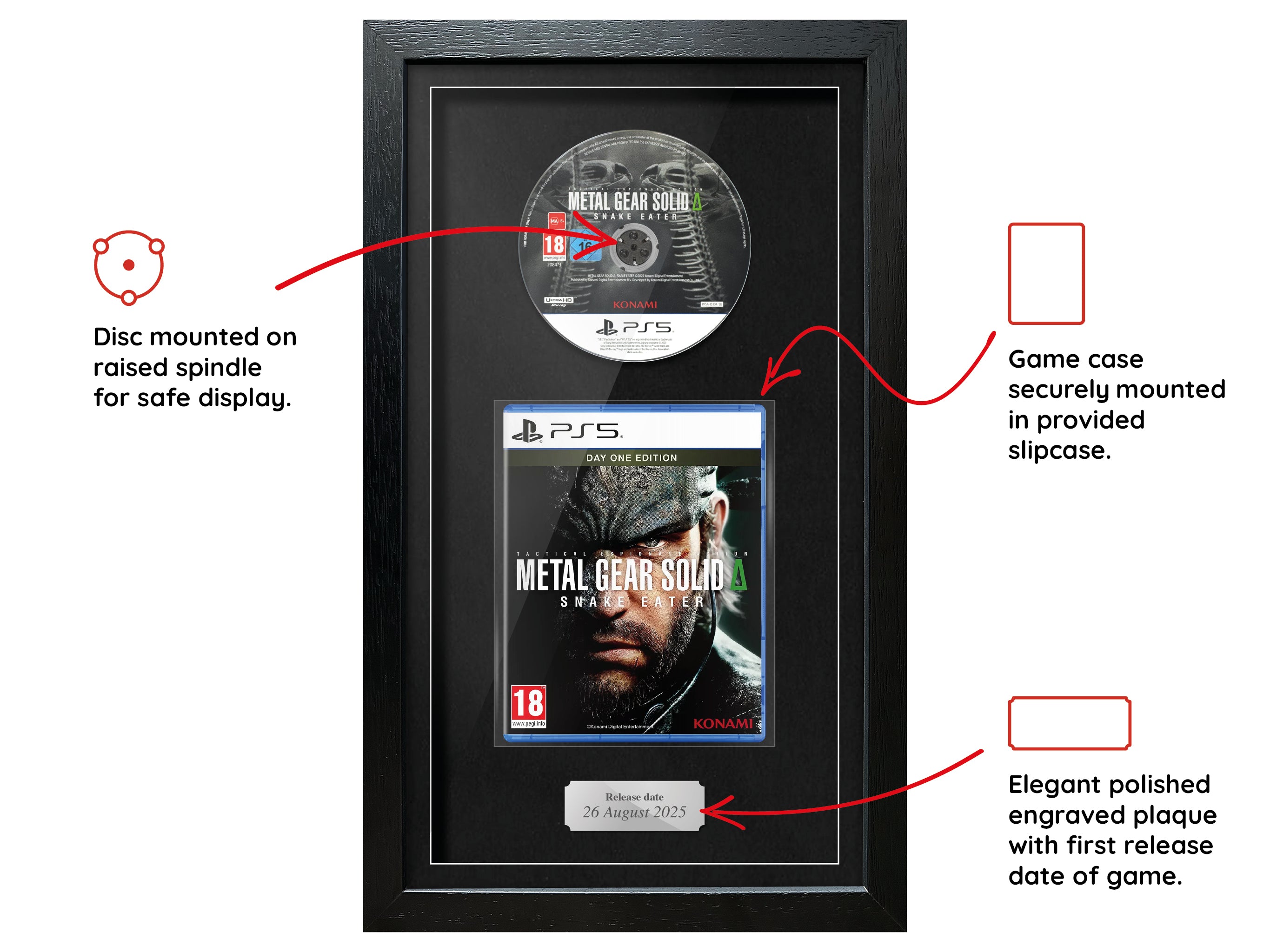 Metal Gear Solid Δ: Snake Eater (PS5) Exhibition Range Framed Game - Frame-A-Game