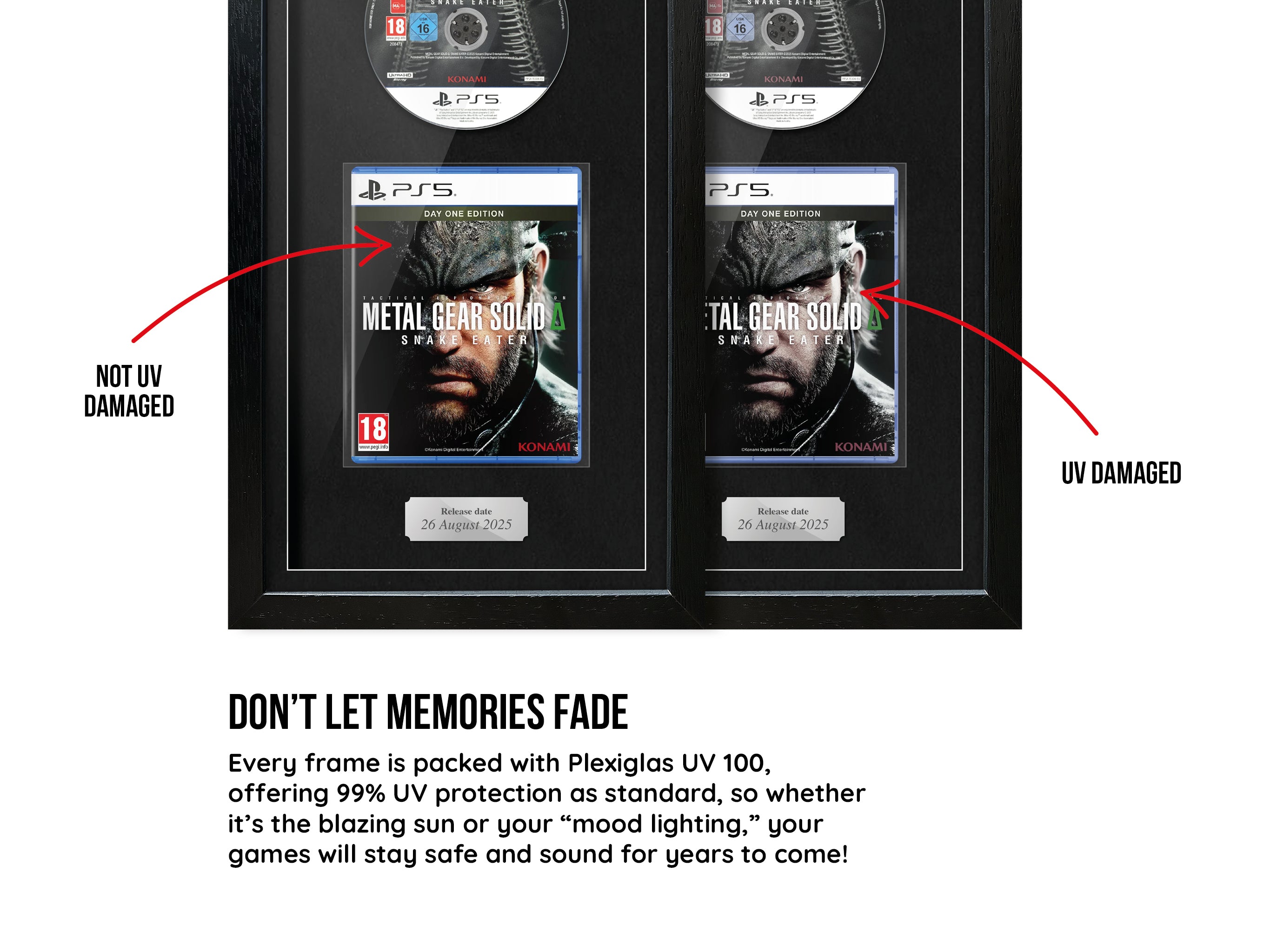Metal Gear Solid Δ: Snake Eater (PS5) Exhibition Range Framed Game - Frame-A-Game