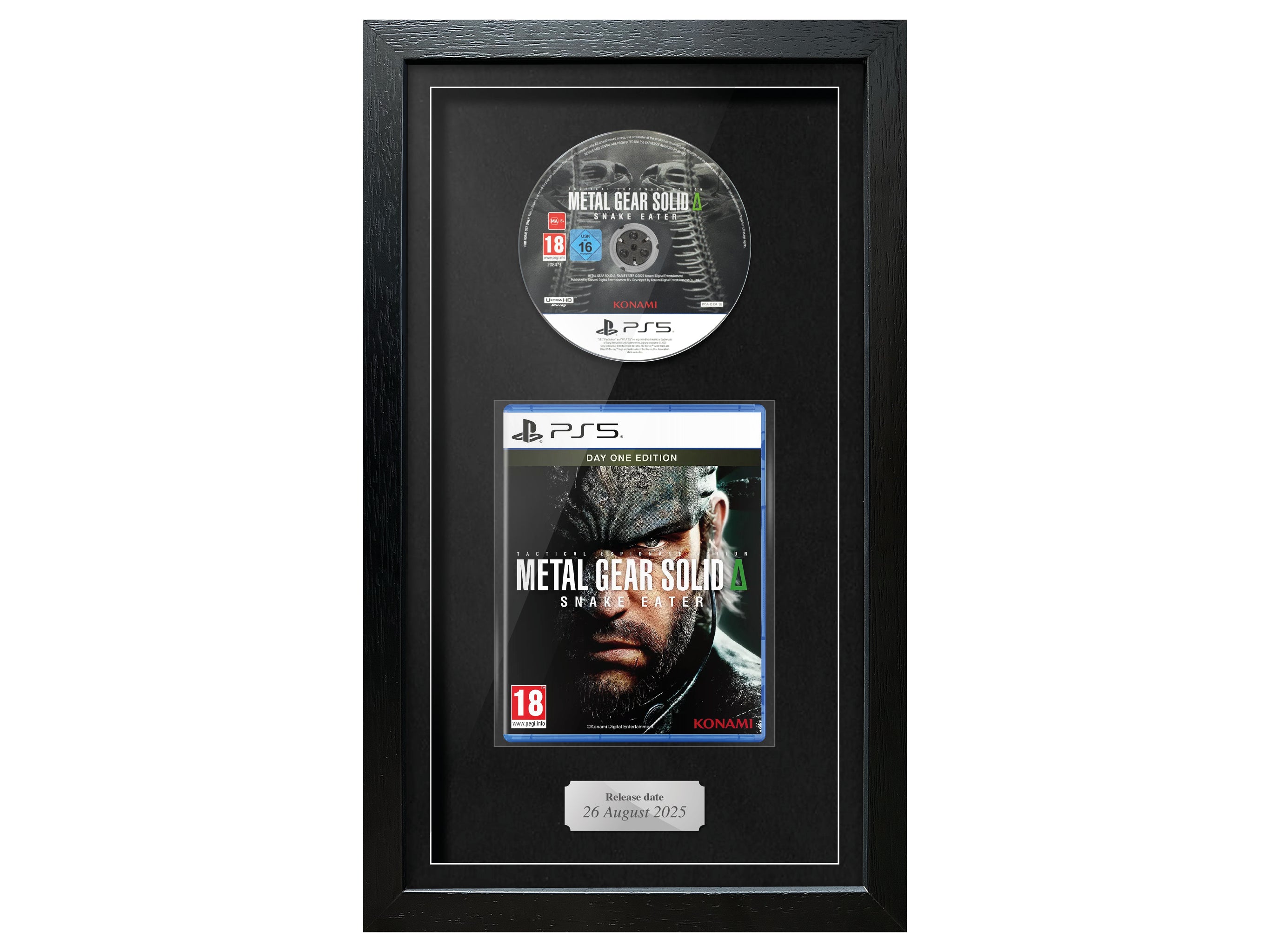 Metal Gear Solid Δ: Snake Eater (PS5) Exhibition Range Framed Game - Frame-A-Game