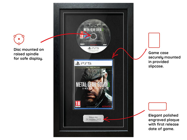 Metal Gear Solid Δ: Snake Eater (PS5) Exhibition Range Framed Game - Frame-A-Game