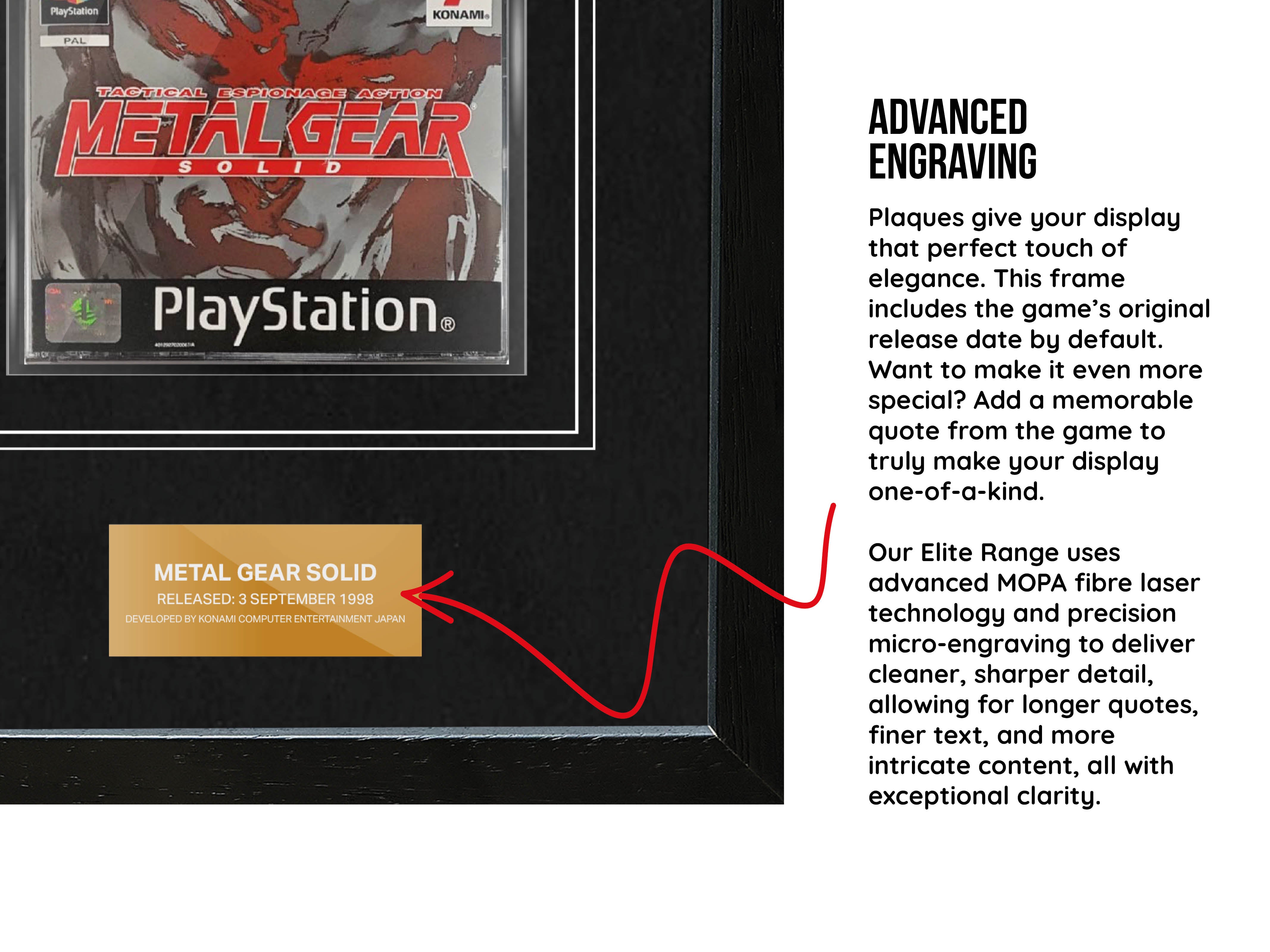 Metal Gear Solid (PS1) Elite Range Frame - Frame-A-Game