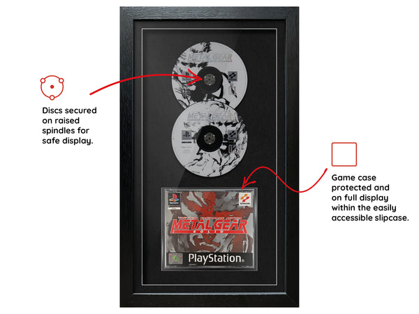 Metal Gear Solid (PS1) Exhibition Range Framed Game - Frame-A-Game