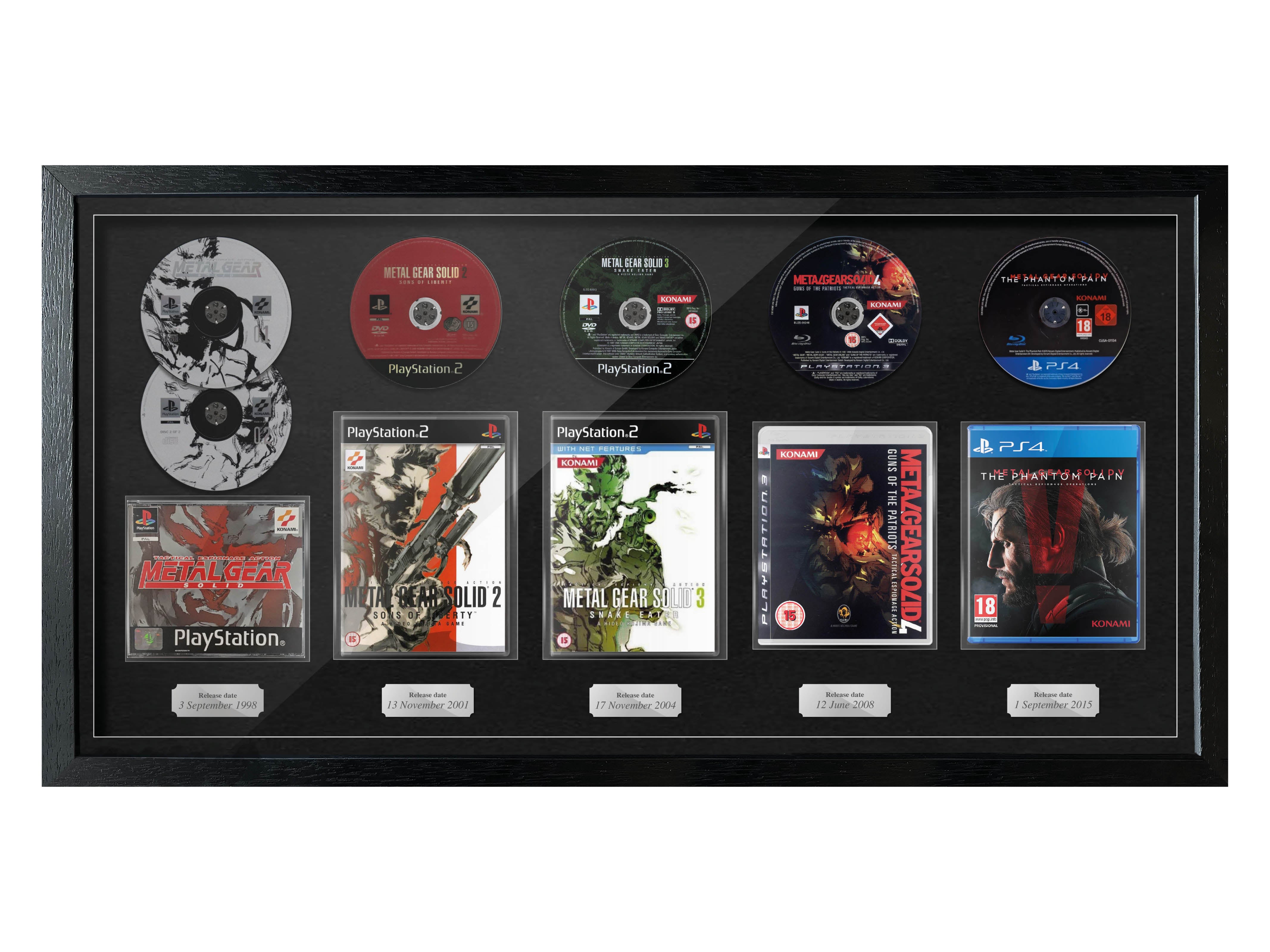 The Metal Gear Solid Series (PlayStation) Exhibition Range Framed Games - Frame-A-Game