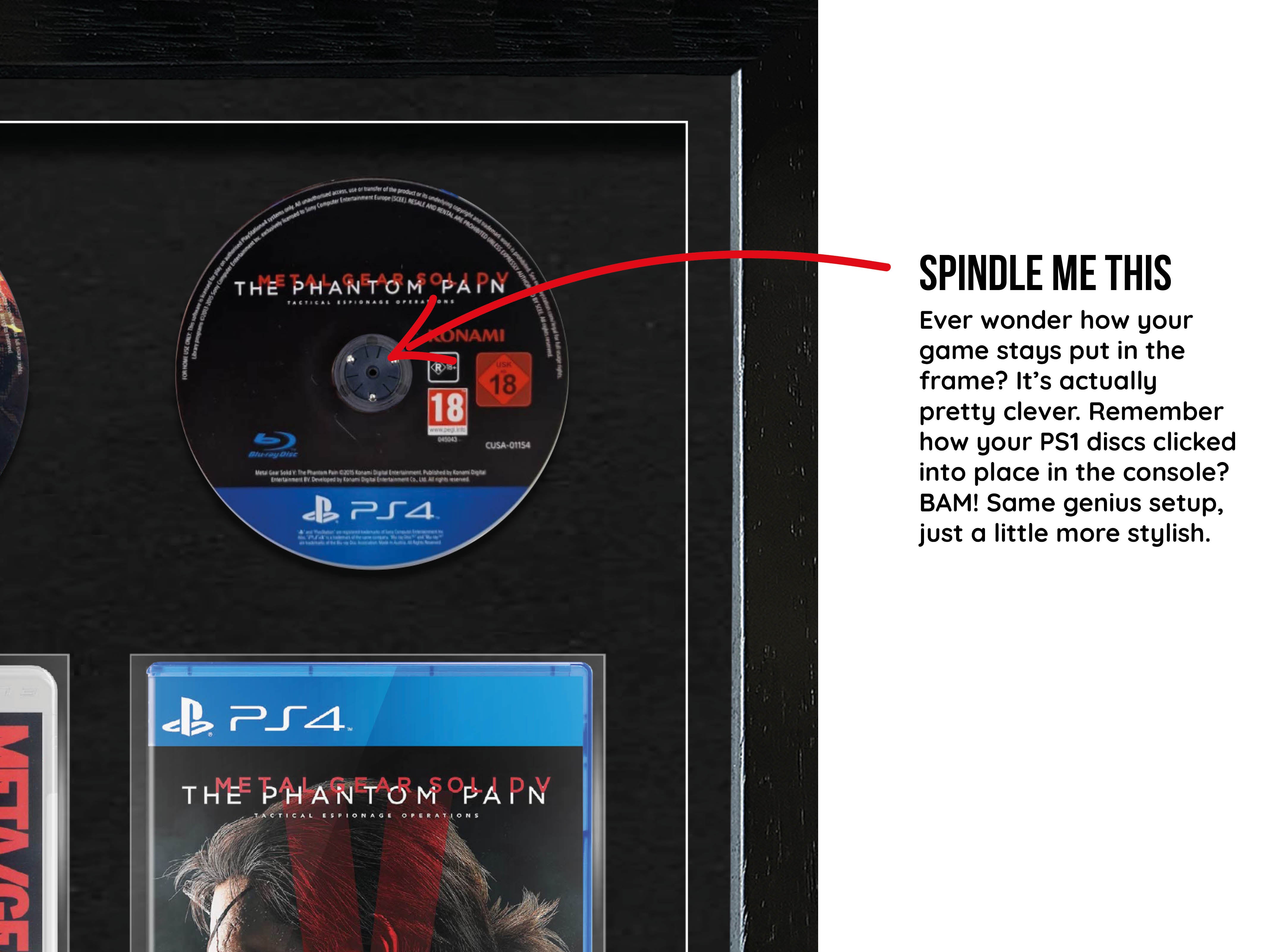 The Metal Gear Solid Series (PlayStation) Exhibition Range Framed Games - Frame-A-Game