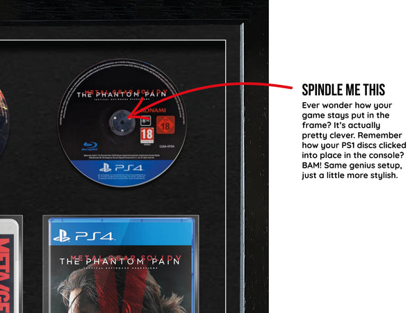 The Metal Gear Solid Series (PlayStation) Exhibition Range Framed Games - Frame-A-Game
