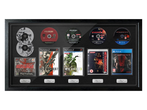 The Metal Gear Solid Series (PlayStation) Exhibition Range Framed Games - Frame-A-Game