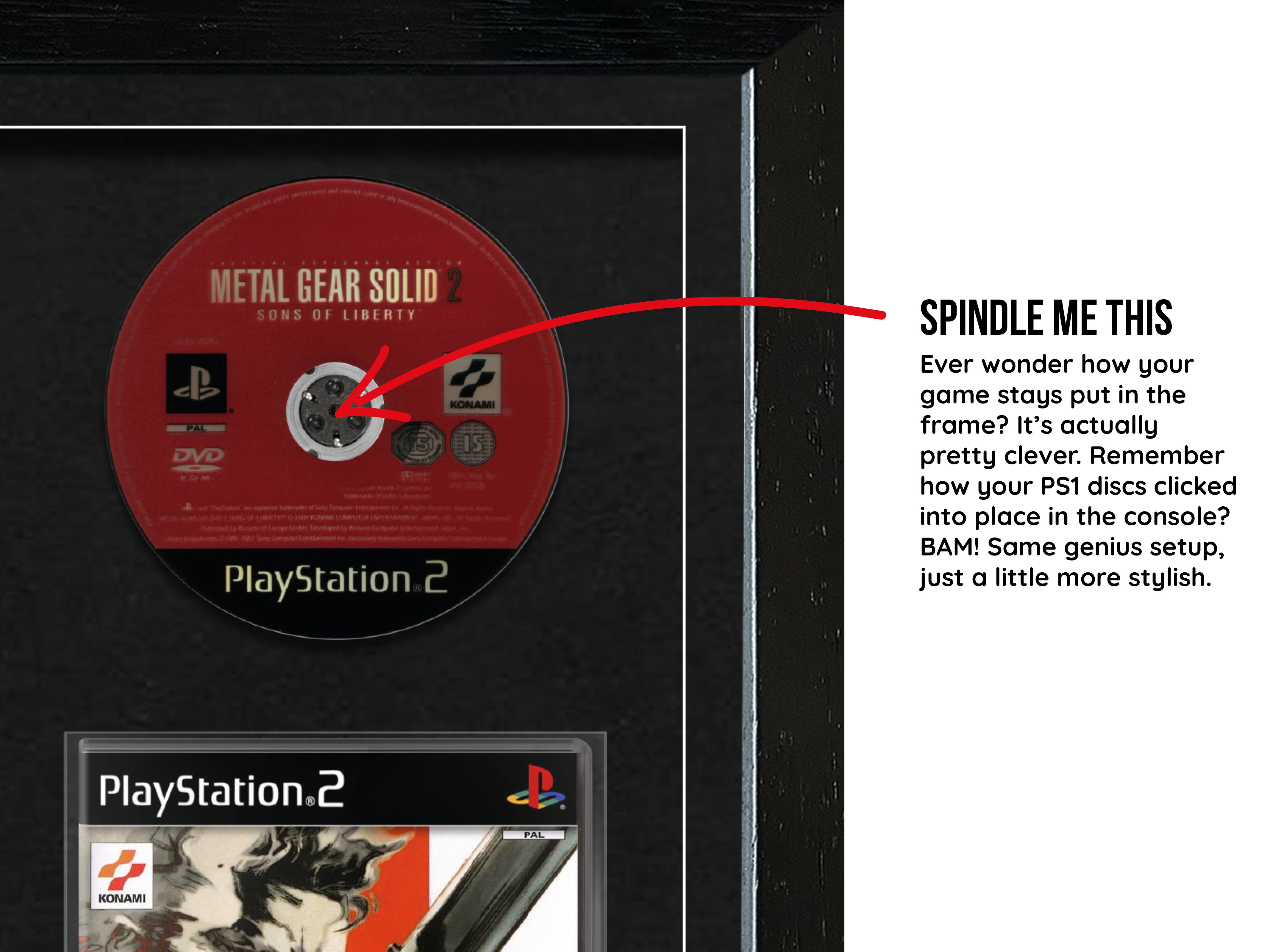 The Metal Gear Solid Trilogy (PS1/PS2) Exhibition Range Framed Games - Frame-A-Game
