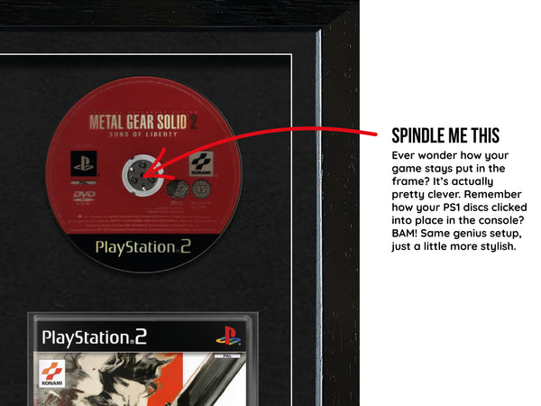 The Metal Gear Solid Trilogy (PS1/PS2) Exhibition Range Framed Games - Frame-A-Game