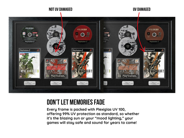 The Metal Gear Solid Trilogy (PS1/PS2) Exhibition Range Framed Games - Frame-A-Game