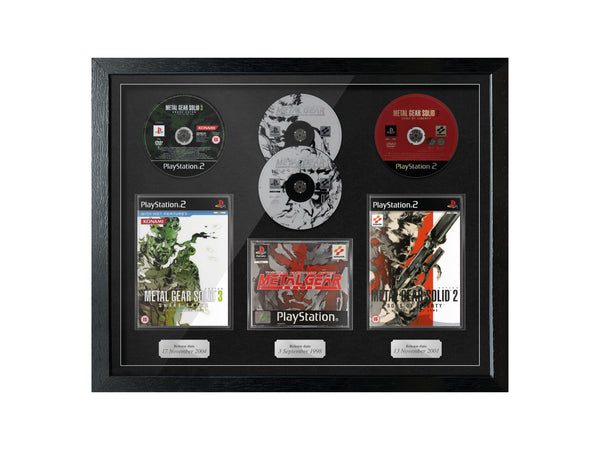 The Metal Gear Solid Trilogy (PS1/PS2) Exhibition Range Framed Games - Frame-A-Game