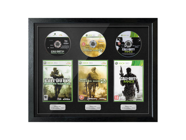 The Modern Warfare Trilogy (Xbox 360) Exhibition Range Framed Games - Frame-A-Game