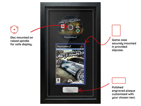 Need For Speed: Most Wanted (PS2) Exhibition Range Framed Game - Frame-A-Game